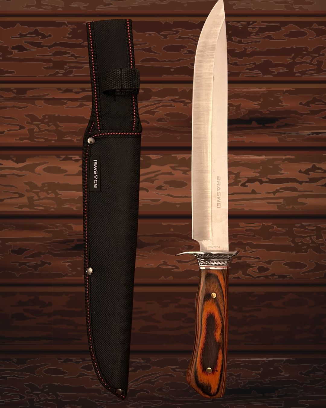 Faca de Churrasco TitanBlade – Aço Inox 40 cm Extra Longa