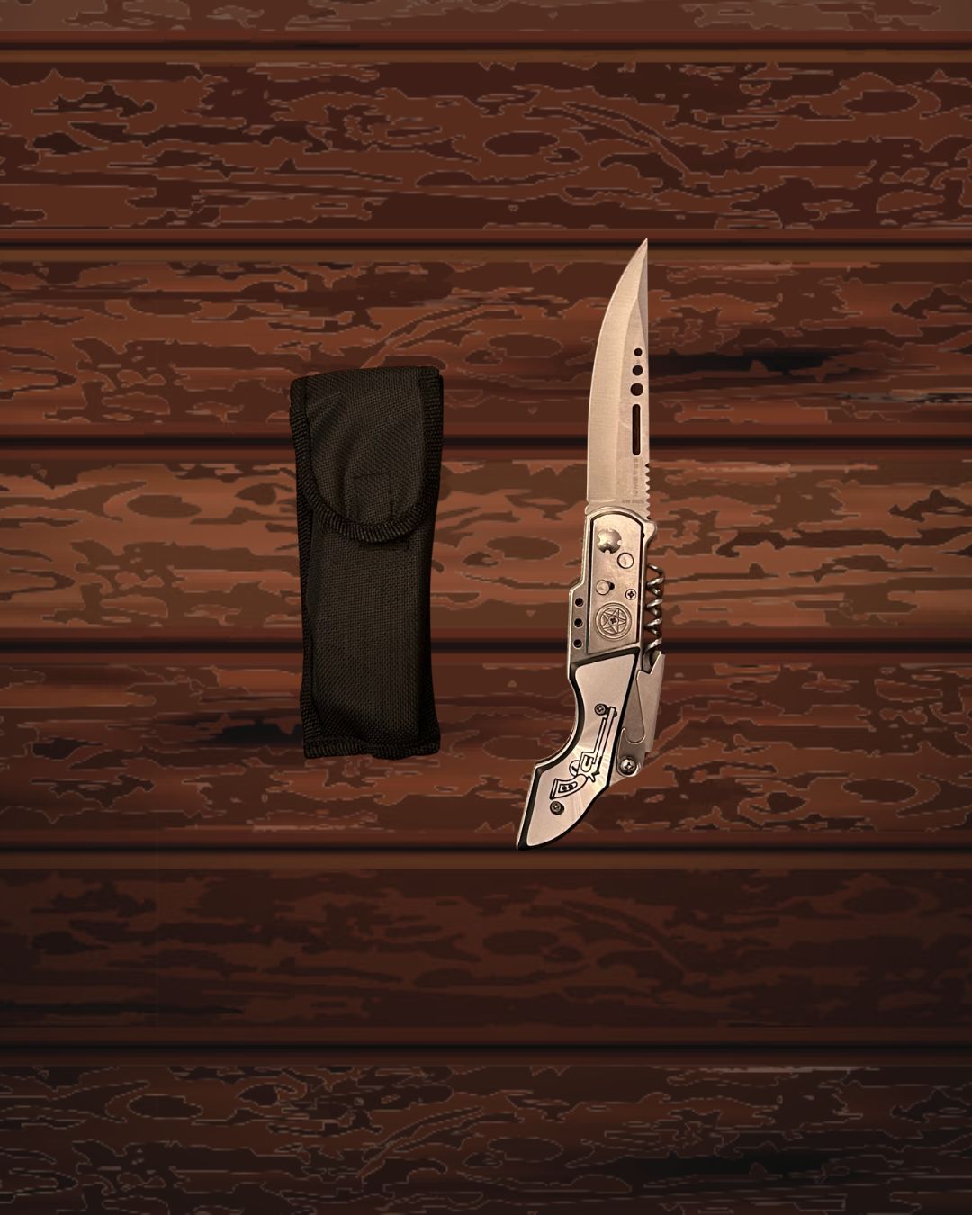 Canivete Tático SteelEdge – 24cm em Aço Inox com Estojo de Transporte