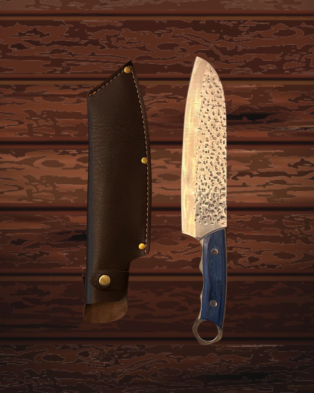 Faca de Churrasco RoyalForge – Aço Inox 32 cm com Detalhes Exclusivos